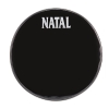 NAT18B - Natal Bass Drum Logo Head, Black 18
