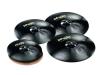 P9BLKEVENSET - Paiste Color Sound 900 4 Piece Medium Black Cymbal Set
