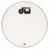 DRDHAW18K - DW Bass Drum Logo Head Smooth White 18