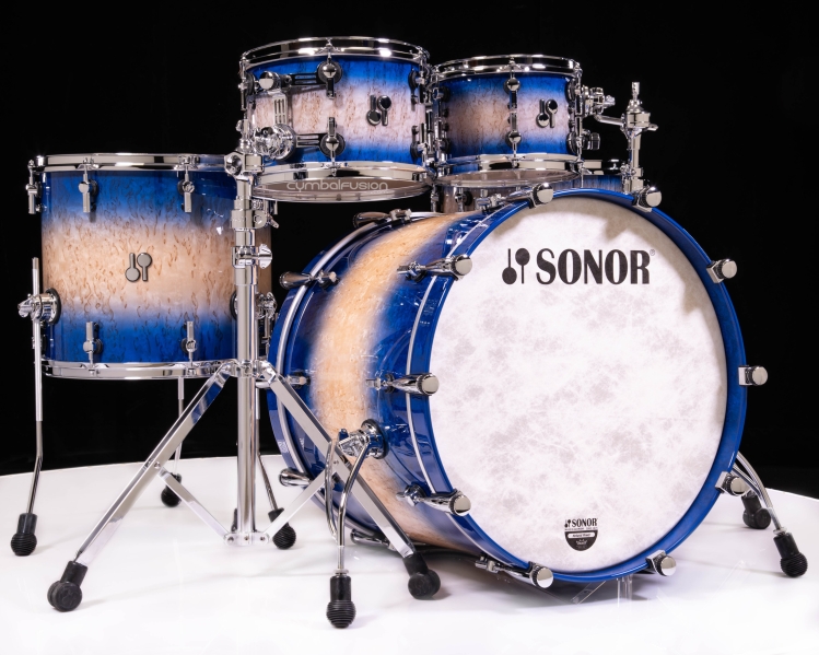 Sonor SQ2 Drum Kit, Blue Burst over Scandinavian Birch 1056547-2