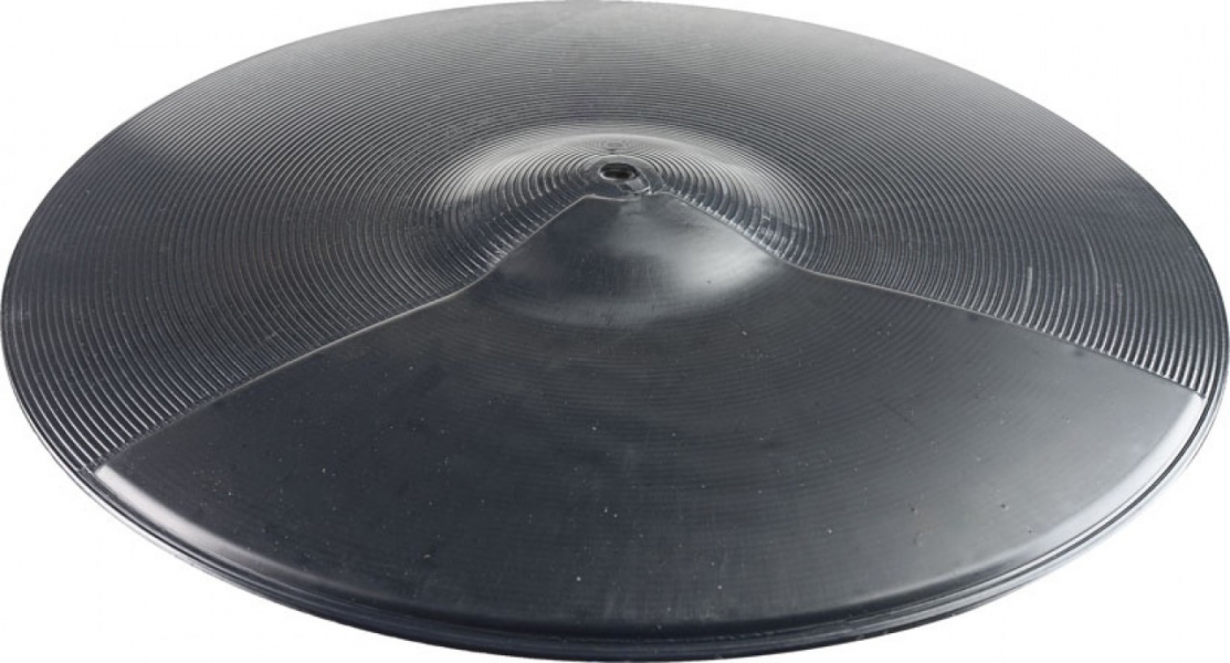 Stagg 16 Black plastic practice cymbal. 13315