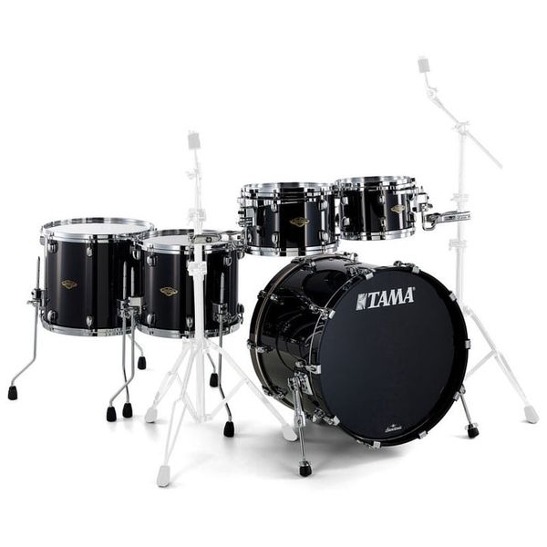Tama Starclassic Walnut Birch 5pc Shell Pack, Piano Black Lacquer WBS52RZS-PBK