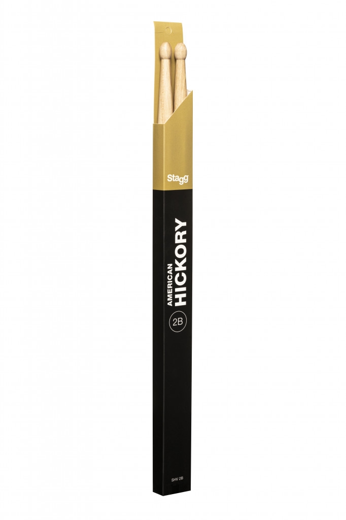 Stagg 2B Hickory Wood Tip Drum Sticks SHV2B