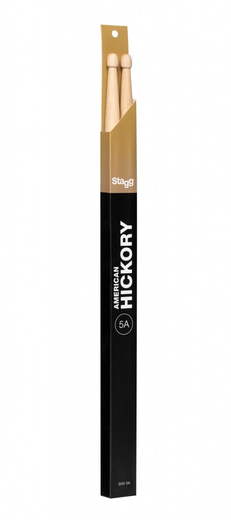 Stagg 5A Hickory Wood Tip Drum Sticks SHV5A