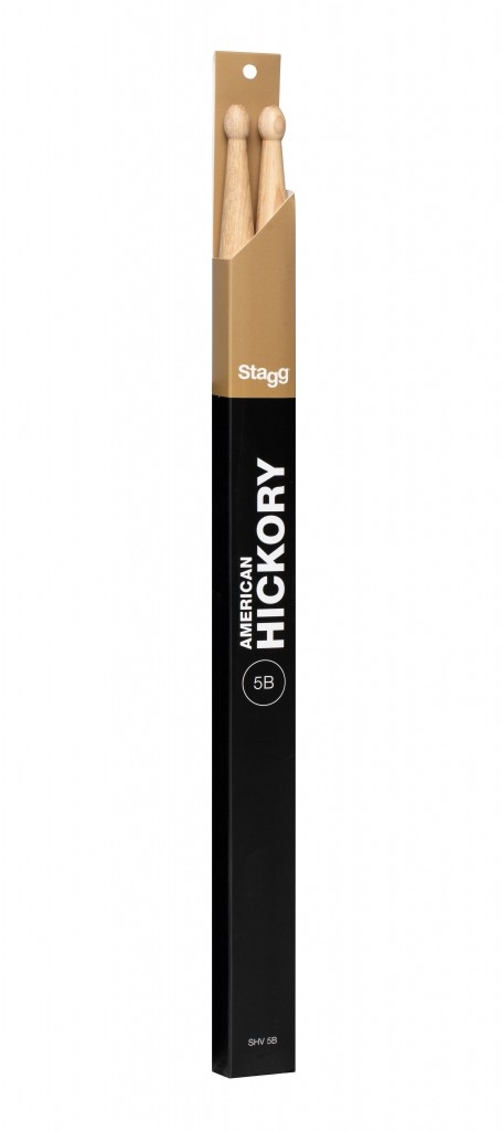 Stagg 5B Hickory Wood Tip Drum Sticks SHV5B