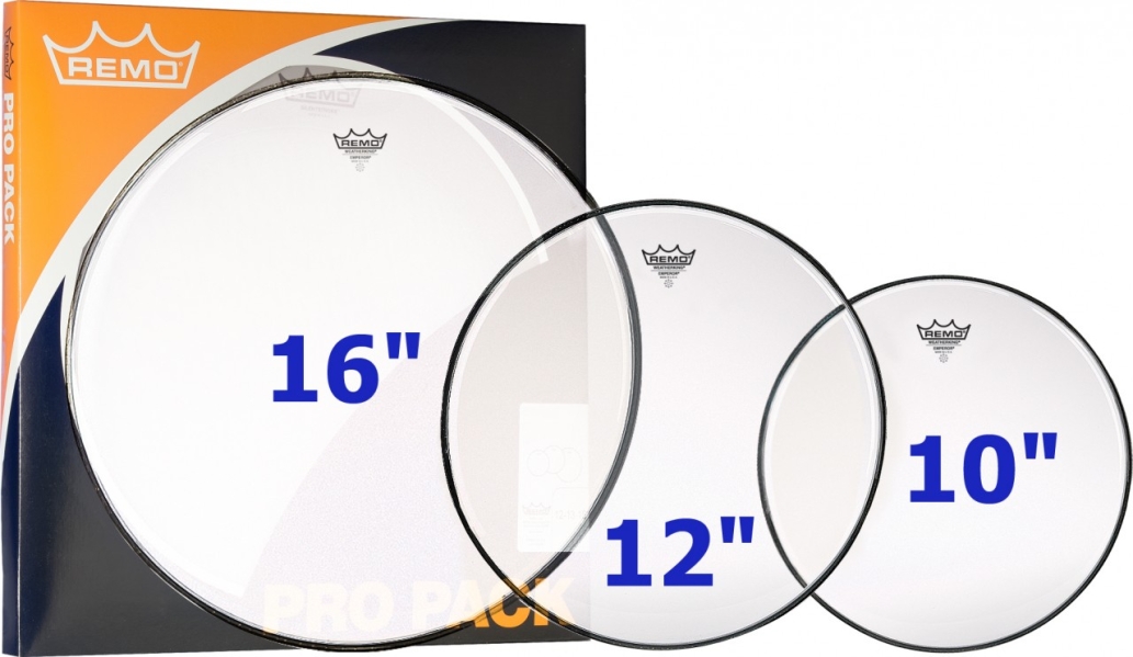 Remo Rock ProPack Coated Emperor 10,12,16 PP-1412-BE