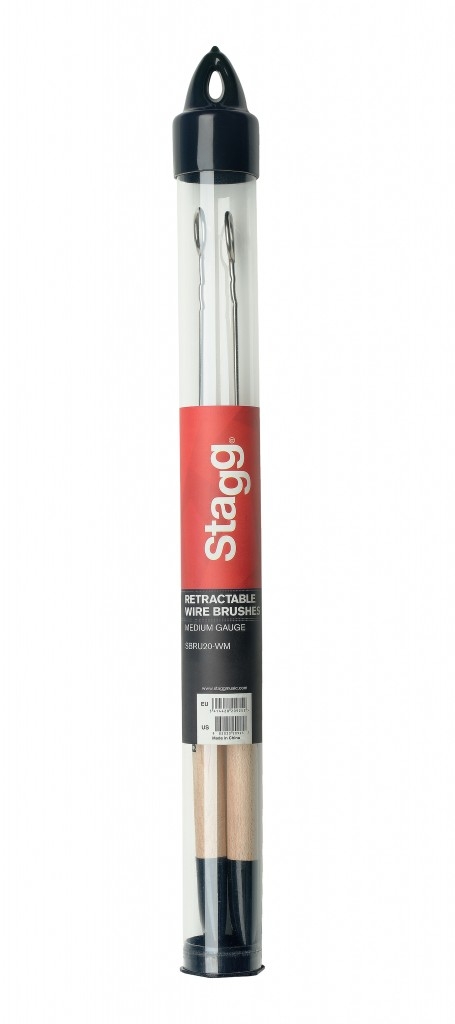 Stagg Nylon Brushes, Wooden Handle 100 SBRU10-WM