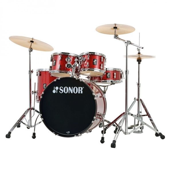 Sonor AQX 20'' 5pc Drum Kit w/Hardware, Red Moon Sparkle 17507149