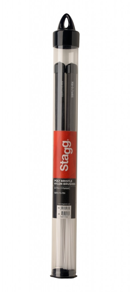 Stagg Nylon Brushes, Rubber Handle 100 SBRU10-RN