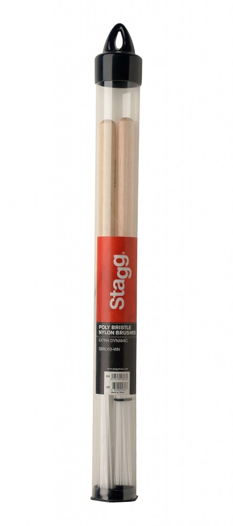Stagg Nylon Brushes, Wooden Handle 100 SBRU10-WN