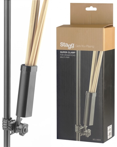 Stagg Drum Stick Holder with Clamp SCL-DSH2