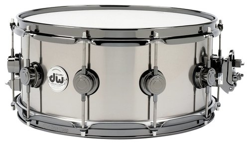 DW Black Titanium, 14 x 6.5 Snare Drum DRVT6514SVN