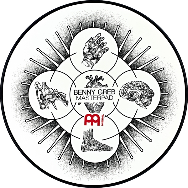 MEINL Cymbals Benny Greb Signature Practice Pad - 12 MPP-12-BG