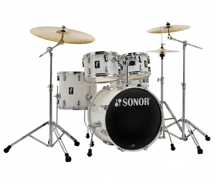 Sonor AQ1 22'' 5pc Drum Kit w/Hardware, Piano White 17500413