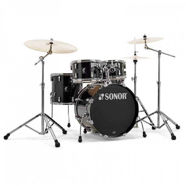 Sonor AQ1 20'' 5pc Drum Kit w/Hardware, Piano Black 17500110