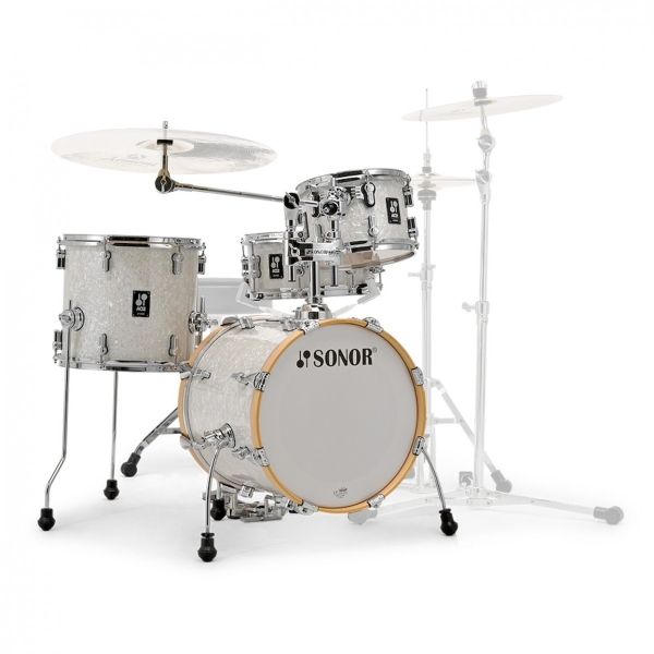 Sonor AQ2 Safari 4pc Drum Kit, Shell Pack, White Pearl, Ex UK Drum Show Stock,  (B-Stock) 17503635B
