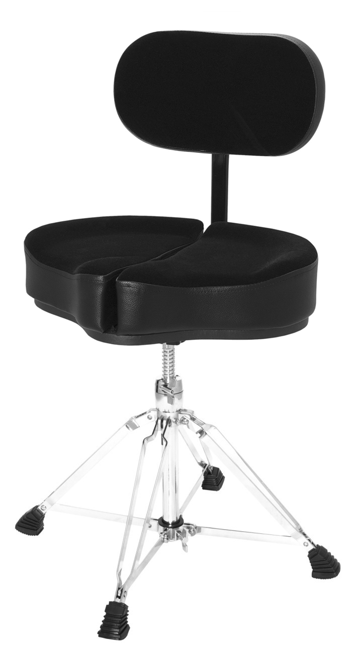 Ahead Spinal G Saddle Black Top with 4 Leg Base and Backrest ASPG-BBR