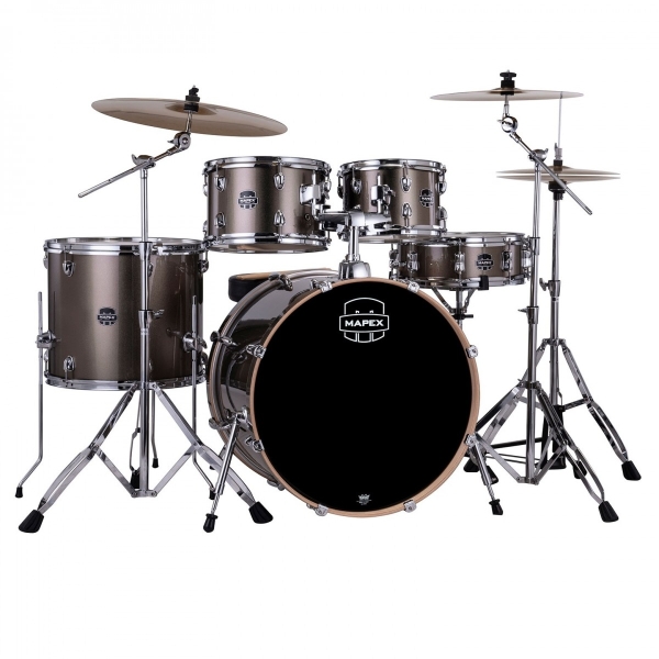 Mapex Venus 20'' 5pc Drum Kit, Copper Metallic, with Cymbals & Throne VE5044FTC-VX