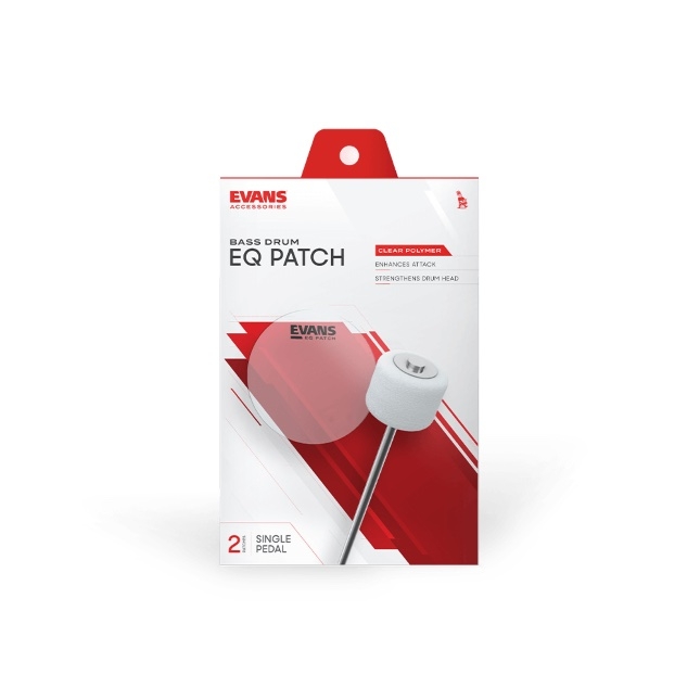 Evans EQ Clear Plastic Bass Drum Single Patch EQPC1