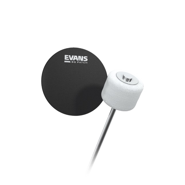 EQ Black Nylon Bass Drum Single Patch  EQPB1