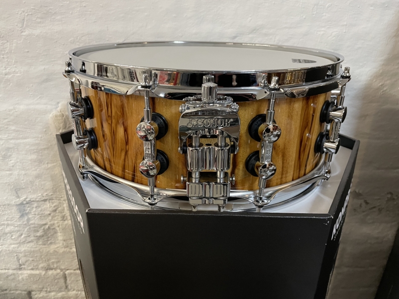 Sonor SQ2 14 x 5.5 Vintage Beech Shell Snare Drum, African Marble 1044684-2