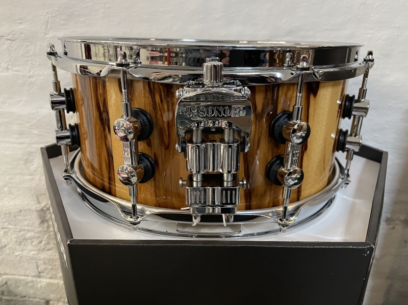 Sonor SQ2 14 x 6 Thin Maple Shell Snare Drum, African Marble 1044685-2 