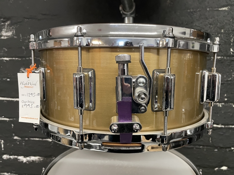 Highwood Bell Metal 14 x 6 Snare Drum, Cast Bronze Shell HD1465BM