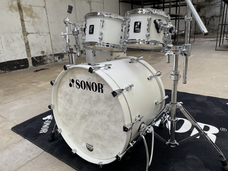 Sonor SQ1 Drum Kit, Shell Pack, Satin White 16100437PW
