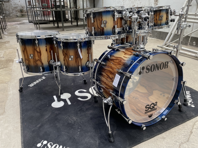 Sonor SQ2 African Marble 7 Pce Drum Kit, Shell Pack 1048448