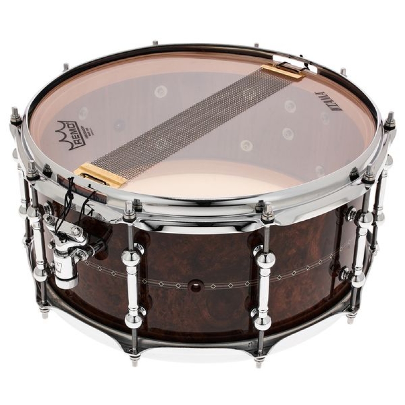 Tama Star Reserve Bubinga/Walnut 14 x 6.5 Snare Drum, Gloss Claro Walnut TBWS1465S-GCW