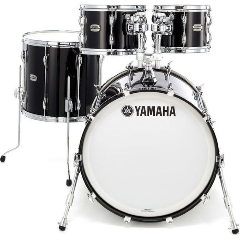 Yamaha Recording Custom 22″ 5pc Drumkit, Shell Pack, Solid Black JRB2216B