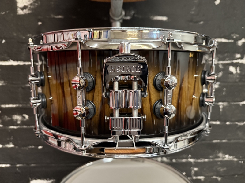 Sonor SQ2 14 x 6.5 Snare Drum, African Marble Black Burst 1056032-2