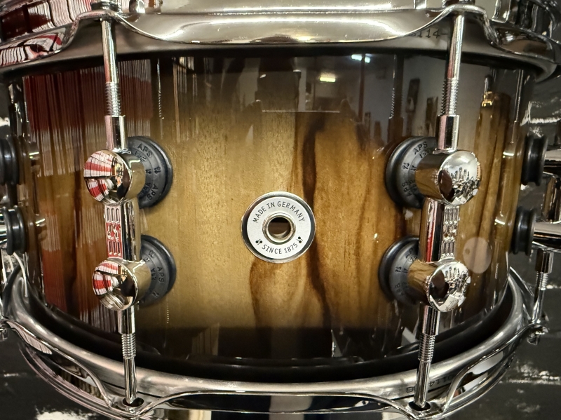 Sonor SQ2 14 x 6.5 Snare Drum, African Marble Black Burst 1056032-2