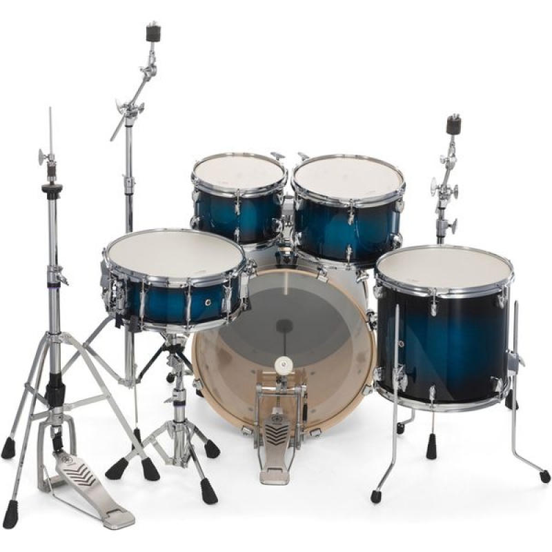 Yamaha Stage Custom 22, 5 Piece Drum Kit with Hardware, Blue Burst SFB02BBHW