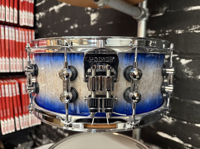 Sonor SQ2 14 x 6 Snare Drum, Scandinavian Birch Blue Burst 1056548-2
