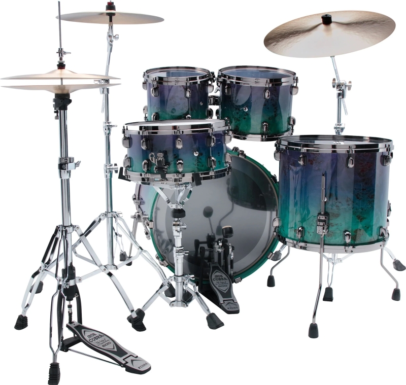 Tama Starclassic Walnut Birch 22 Drum Kit, Nebula Mappa Burl, LTD Edition WBS42BNMS-NMF