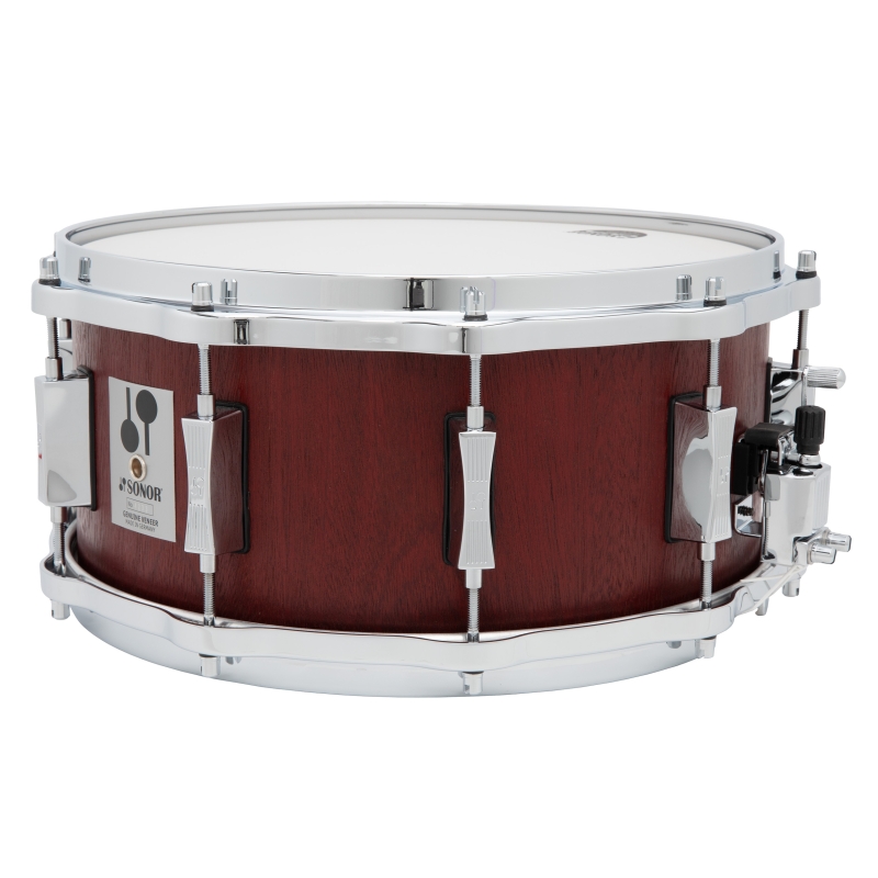 Sonor Phonic Re-Issue 14 x 6.5 Beech Snare Drum, Mahogany 4044661080328