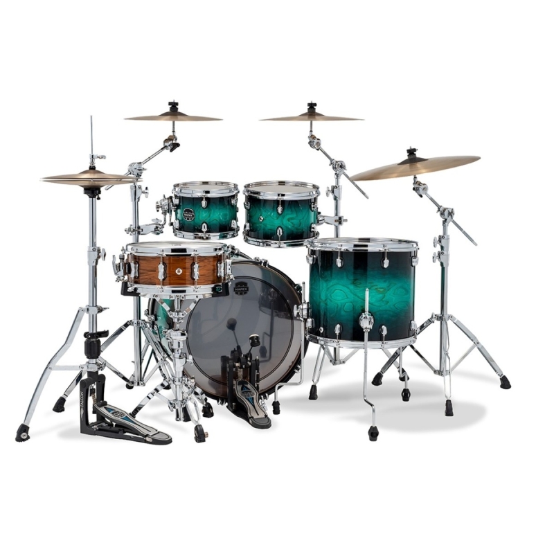 Mapex Saturn VI 22 (4pc) Fast Rock Shell Pack in Marine Teal Burst SR529XUZ-XT