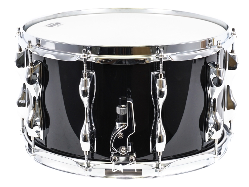 Yamaha Recording Custom 14 x 8 Birch Snare Drum, Solid Black RBS1408SB