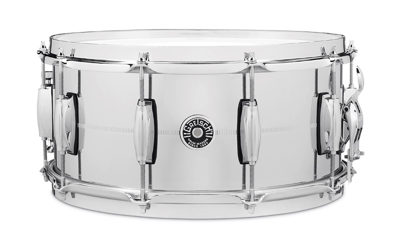 Gretsch Brooklyn 14 x 6.5 Chrome Over Brass Snare Drum GB4164