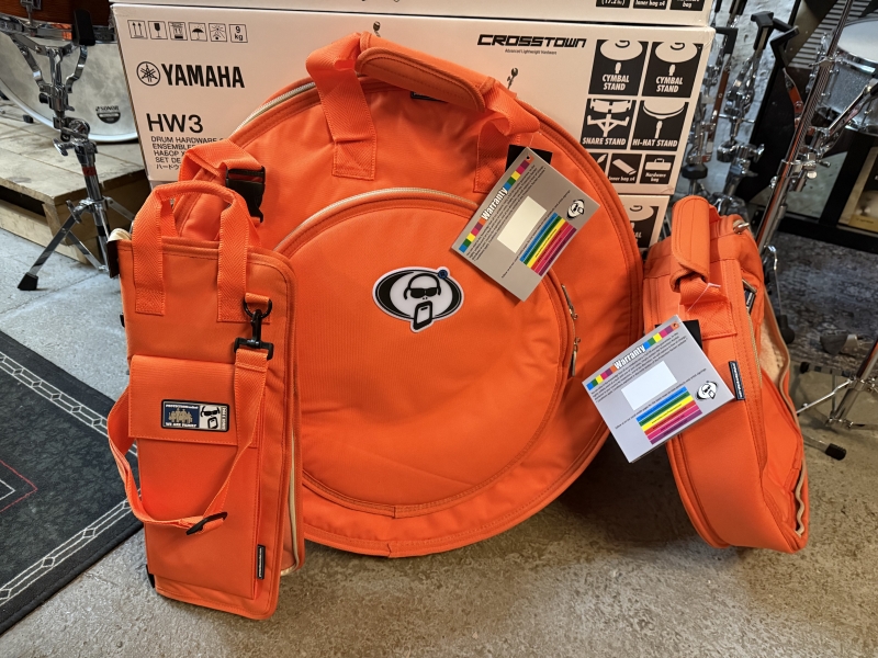 Protection Racket Ltd Edition Orange Bag Set, Cymbal, Snare, Stick Bag JSET17