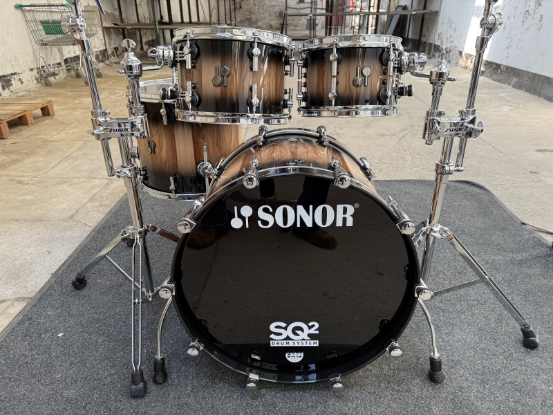 Sonor SQ2 4 Pce Drum Kit, Shell Pack, American Walnut 1052674-2