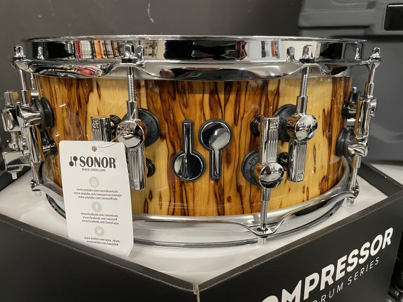 Sonor SQ2 14 x 5.5 Snare Drum, African Marble, Maple Shell 1041483-2