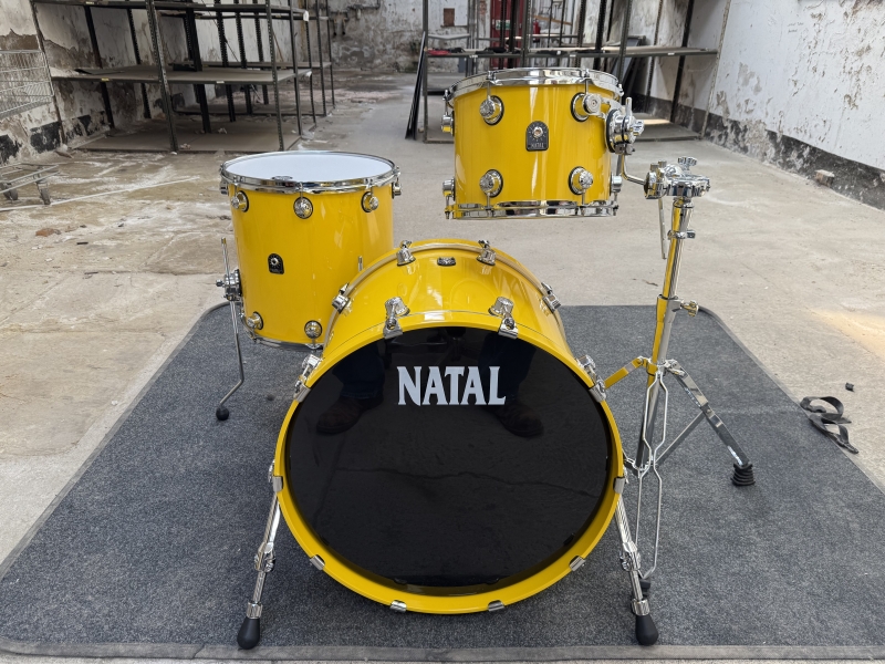 Natal Originals Maple Drum Kit, Shell Pack, Solid Yellow KT22SY
