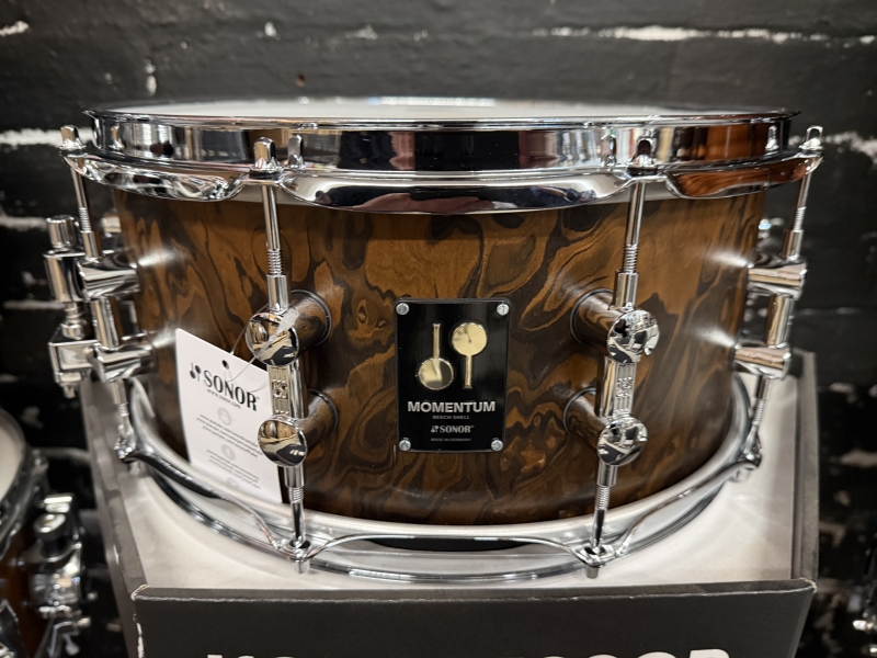 Sonor Momentum 14 x 6.5 Beech Shell Snare Drum, California Burl (B-Stock) 16274182 
