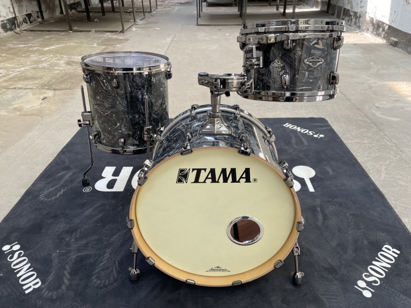 Tama Starclassic Walnut Birch 3pc Charcoal Swirl WBS52RZS-PBKU