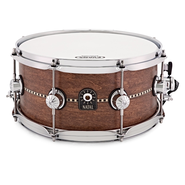 Natal Cafe Racer Tulipwood Shell 13 x 6.5 Snare Drum, Inlay Satin Finish S-TW-S365-IWS