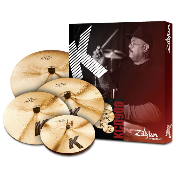 Zildjian K Custom Dark Cymbal Set, Pack, KCD900 KCD900