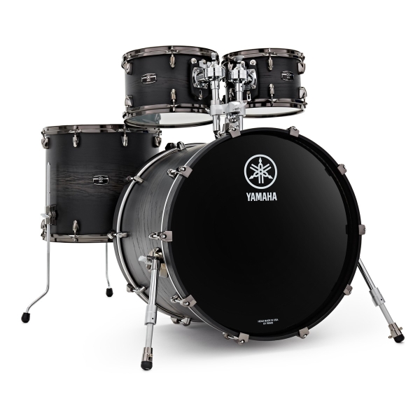 Yamaha Live Custom Hybrid Oak 22'' 4pc Shell Pack, Charcoal Sunburst LBH2216