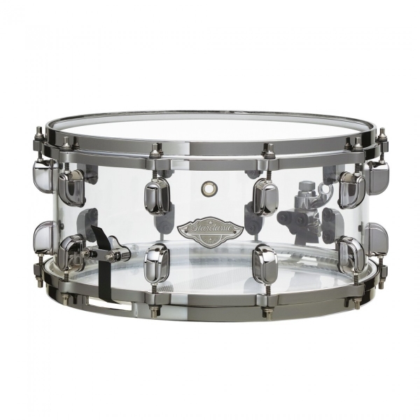 Tama Starclassic Mirage Acrylic 14 x 6.5 Snare Drum, Crystal Ice MBA65BN-CI